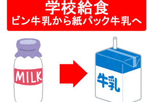【ビンから紙パックへ】学校給食における牛乳の提供方法が2021年4月より変更