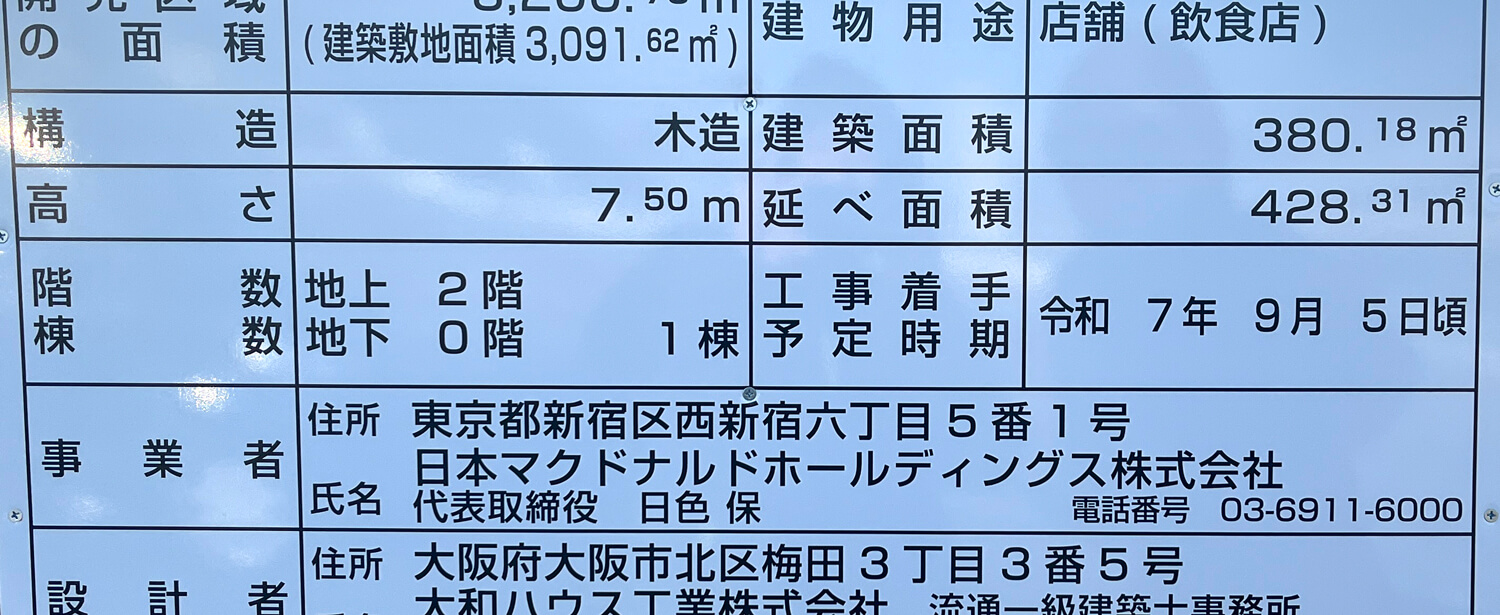 亀の甲の交差点（310号線沿い）にマクドナルドがオープン！-(62)