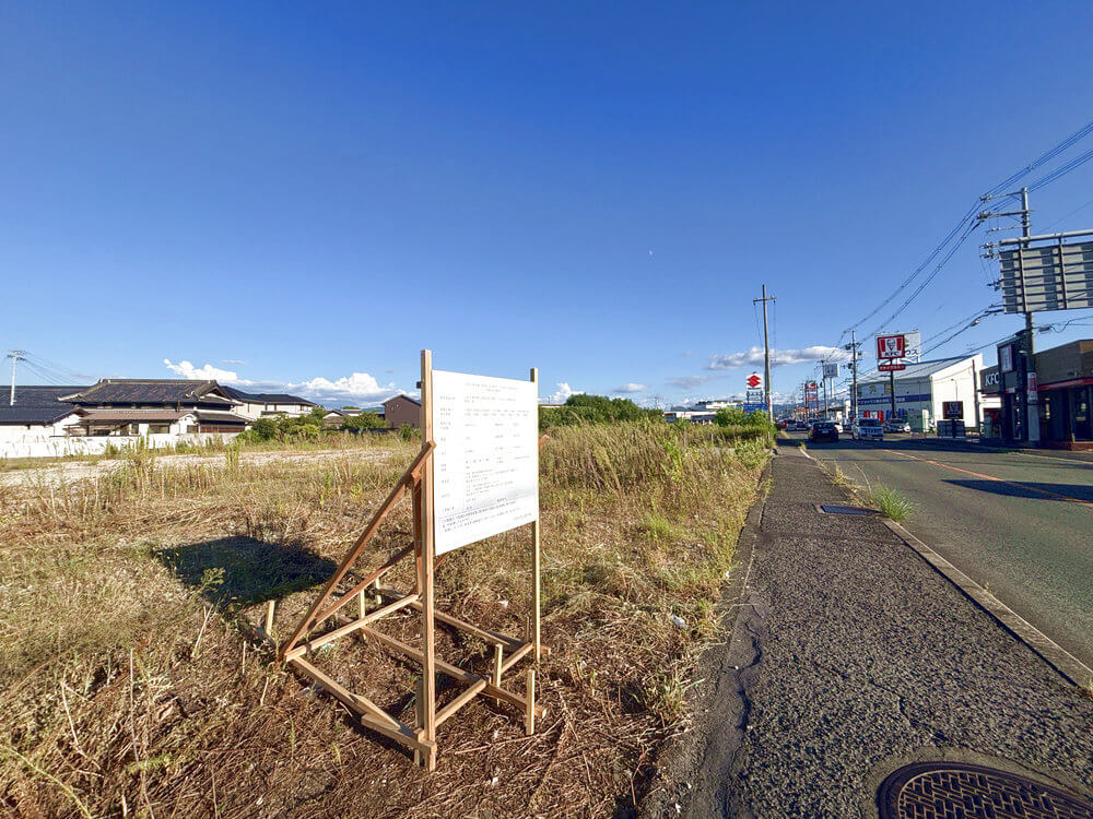 亀の甲の交差点（310号線沿い）に「お好み焼き本舗」「焼きたてのかるび」がオープン予定！【2026年6月20日頃 工事着手予定】 (4)