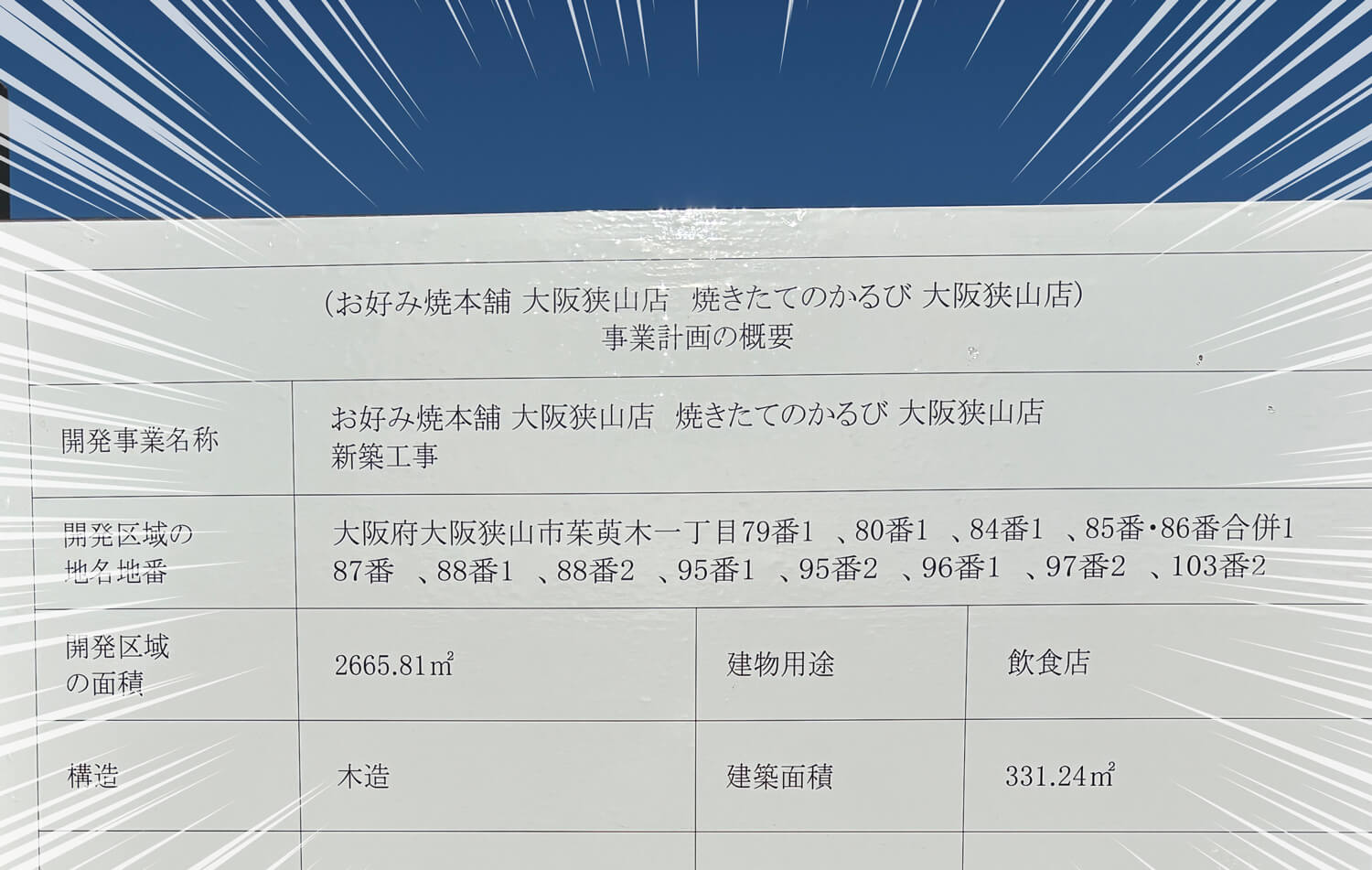 亀の甲の交差点（310号線沿い）に「お好み焼き本舗」「焼きたてのかるび」がオープン予定！【2026年6月20日頃 工事着手予定】 (16)